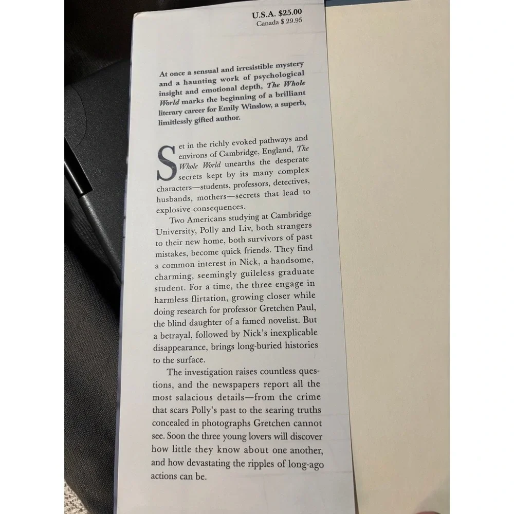 Novel Hardcover The Whole World